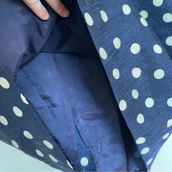 Vintage Adrianne Papell Polka Dot Dress – Navy & Cream - Picture 11 of 16